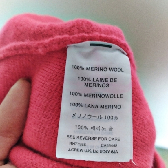 J. Crew Cropped Wide Leg 100% Merino Wool High Rise Pull On Culottes Pants XS - Picture 8 of 10